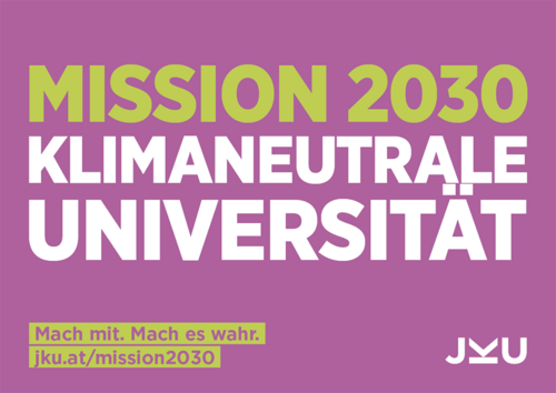 [Translate to Englisch:] Mission 2023 Klimaneutrale Universität JKU LINZ